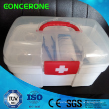 Plastic First Aid Box for Emergency, outdoor Sports, Office Use